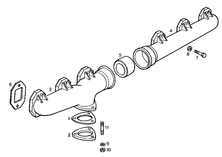 Iveco 8061/Firedriver Exhaust Manifold