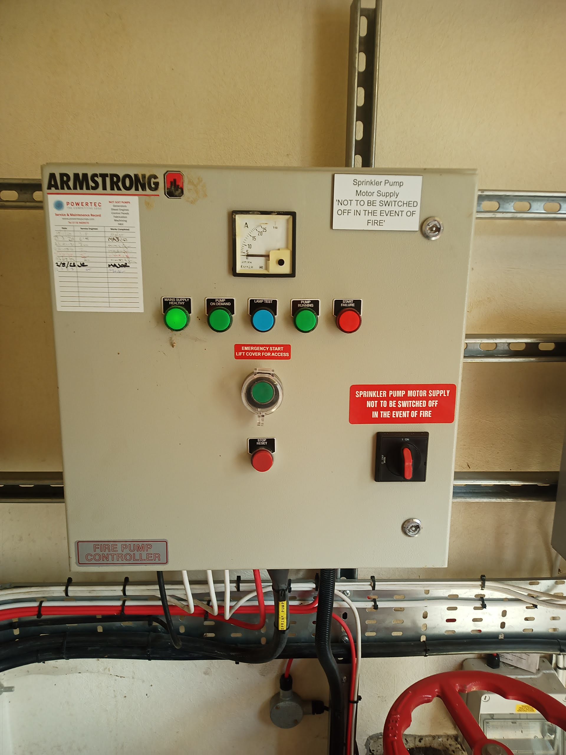 Armstrong A3-18843 Star/Delta Fire Pump Control Panel